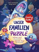 Oetinger, Šeimos dėlionė „familyflow“ iš 3, 200 detalių, didelės detalės mažoms rankoms, mažos detalės didelėms rankoms, balta