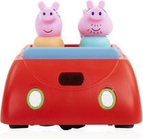 Wow! stuff pig peppos smart car interaktyvus žaislas peppa pig ikimokyklinio amžiaus vaikams su šviesomis ir garsais, raudonas