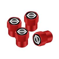 For Nissan GFJ334Pcs Car Wheel Tire Valve Caps Tyre Stem Covers Airdust Waterproof For Nissan X-trail Qashqai Juke Pulsar Sentra Altima Patrol
