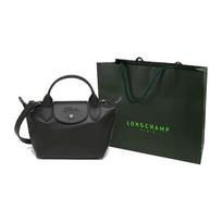 LONGCHAMP Le Pliage Xtra Cow Leather Dumpling Bag, One Shoulder Handbag Mini Women's Black 1500987001 One Size 1 gray