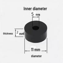 Fan Coil Rubber Vibration Damping Pad for Air Conditioners - Thickened Round Shock Absorber Gasket