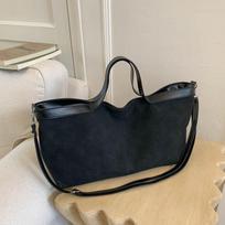 Yogodlns Large Capacity Casual Tote Bags For Women Versatile Handbag Suede PU Leather Commuting Crossbody Shoulder Bag For Daily Used 47x14x22cm kava