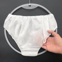 10X Vienkartiniai Apatiniai Balti Dvigubo Audimo Popieriniai Apatiniai Unisex Apatiniai Lašas ONESIZE white