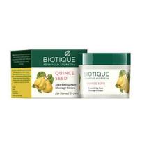 Veido masažinis kremas su svarainiais (50 g), Kvino sėklų maitinamasis veido masažo kremas, Biotique 9.875 blue
