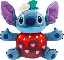 Disney Store oficialus Lilo & Stitch Stitch minkštas žaislas Valentino dienai, 30,5 cm / 12 colių pliušinis žaislas su šokolado ir braškių motyvais, tinkamas nuo gimimo, nuo 0 metų