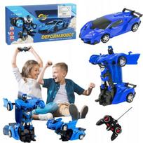 Automobilis Robotas 2In1 R/C Su Pultu Transformacija Driftu Led Garsu