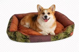 Bonya Smile gultas-sofa šunims, išimama pagalvė, žalia