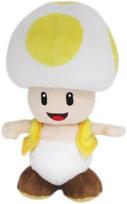 San-ei pliušinis žaislas Super Mario Toad Yellow, 19 cm aukščio