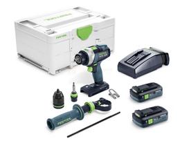 Festool akumuliatorinis smūginis suktuvas-gręžtuvas QUADRIVE TPC 18/4 TBX4,0 I-Plus