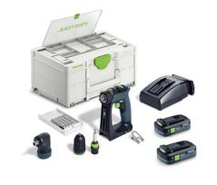 Festool akumuliatorinis suktuvas-gręžtuvas CXS 18 TBX4,0 I-Set