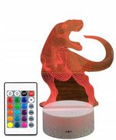 3d Led Dinozauras T-rex Lempa su Pilotu