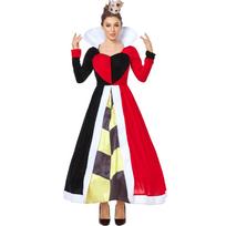 Medieval Court Queen of Hearts Halloween Costume Alice in Wonderland Queen of Hearts Drag XL red