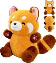 Zkaoai raudonoji panda, minkštas žaislas, 23 cm raudonosios pandos pliušinis žaislas, raudonosios pandos pliušinis žaislas, pliušinė raudonoji panda, pandos pliušinis žaislas, purus kimštinis žaislas, pandos lėlės pagalvėlė dovana berniukams ir mergaitėms