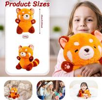 Minkštas žaislas raudonoji panda, 23 cm raudonosios pandos pliušinis žaislas, mielas žaislas, raudonosios pandos lėlės, raudonosios pandos pliušas mergaitėms, berniukams, vaikams, gimtadienio dovanos, raudonosios pandos pliušinis žaislas