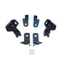 BHL500+BHL501 Headlight Holder Mount Repair Bracket Tab Set Left Right Side for Fiat Doblo MK2 263 2010-2014 Pre-Facelift 51810671 51810672