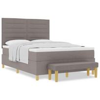 vidaXL Kiemas lova su galvūgalio Tortora 200 x 160 cm audinys