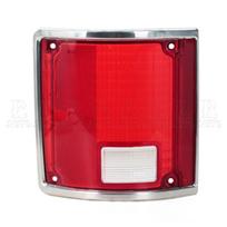 For Chevy C10 C20 C30 K10 1973-1988 1989 1990 1991 Car Tail Light Lens Cover Lamp Shell Taillight No light Bulb 5968329 5968330 1 Left and 1 Right red
