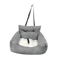 Booster Dog Car Seat Portable Comfortable Outdoor Kennel Pet SUV for Large Cats Puppies juoda