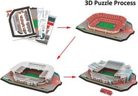 Jempet 3d mažas futbolo stadiono dėlionės žaislinis modelis konstravimo rinkiniai vaikams (signal Iduna Park)