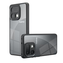 For Realme 16 Pro Plus Case Realme 16 Pro+Plus Cover Funda Coque Hard Clear PC Soft TPU Protective Phone Case Realme 16 Pro Plus realme 16 Pro+ matinė juoda spalva