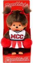 Sekiguchi 252879 originalus monchhichi mergaitės palaikymo šokėjos minkštas žaislas, apie 20 cm, rudas pliušinis