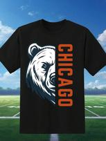 Unisex T-Shirt Football Fan Gift Bear Graphic XL white