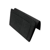 Bedside Hanging Storage Bag 1 Pcs for Bed and Sofa Side Space Saver Organizer for Books Tablets Remotes Bedroom small blacl black