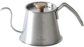 KOGU Coffee Tools Pot Pro 500ml with Lid in Direct IH Dishwasher Narrow Drip Drip Stainless Shimomura Kikaku Two-Drip [Made Japan] Heat, Compatible, gray