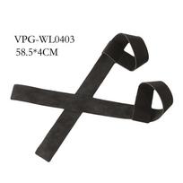 High Quality Premium Leather Lifting Straps Training Fitness Accessories Wrist Protector Wrap Grip for Weightlifting black