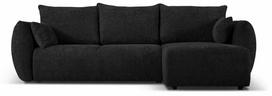 Kampinė sofa - lova Cosmopolitan Design Matera, antracito sp., dešininė, 173 x 253 cm x 86 cm