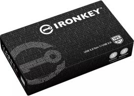 USB atmintinė Kingston IronKey D500S, juoda sp., 32GB