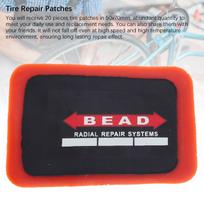 20pcs Radial Tire Patches 50x70mm Rubber Tire Repair Patches for Car Motorcycle Vehicle Repair Universal