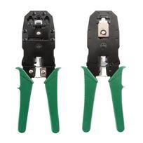 RJ45 RJ11 Crimping Tool 3-in-1 Network Crimper Cutter Stripper Plier for 6P 8P RJ12 Ethernet LAN Cable žalia