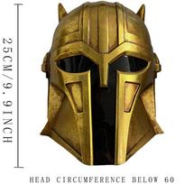 The Armorer Helmet Mandalorian Armorer Helmets Cosplay Mask Helmet Resin Halloween Masks Carnival Masquerade Costume black