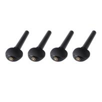 4PCS Viola Tuning Pegs Ebony Punching String Shaft Peg Replacement Violin Accessories Black juoda