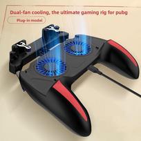 Mobile Game Controller with Dual Cooling Fan, Phone Gamepad for Android iOS Smartphones 5000mAH gray