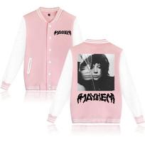 Lady Gaga Mayhem New Album Hoodie Baseball Uniform Jacket Women Men Baseball Jacket Hoodie Harajuku XS（old） juoda