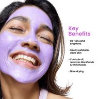 Foxtale Skin Radiance Detan Face Mask for Instant Tan Removal|Lactic Acid & Kaolin Clay|Brightening & Glowing|Removes Blackheads, Whiteheads & Dulln gray