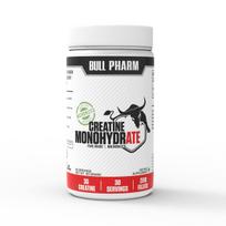 BULLPHARM mikronizuoto kreatino monohidrato milteliai, be skonio (100 gramų) | Raumenų augimas, Jėgos ir Galios Stiprintuvas, Gerina Energiją, Ištvermę &