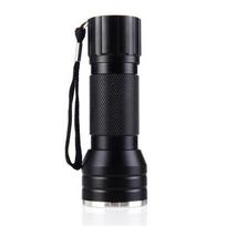 NAUJA Mini UV žibintuvėlis juodas 21 LED ultravioletinis juodos šviesos detektorius aliuminio žibintuvėlis juoda