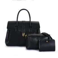 Retro portable tote bag, new large-capacity briefcase, women's business trip commuter child and mother bag set bag