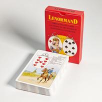 9*6cm Mlle Lenormand kortų kaladė 36 kortos Ezoterinis būrimas Spausdinta ant 350GSM dvipusio įspaudimo kartono raudona