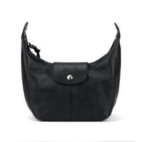 Longchamp Le Pliage Xtra Classic Logo Goat Leather Mini Tote Bag Women handbags Black 10291HIG001 Basic Set (Bag+Dust Bag) black