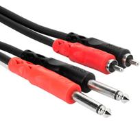 Hosa CPR-200 6,3 mm TS – dvigubas RCA stereo sujungimo kabelis
