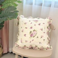 Print Pillow Case Vintage Square Design Sofa Bedroom Comfortable Home Textile 45*45cm Ulzzang Sweet Popular Daily Decorative Ins 450*450mm gray
