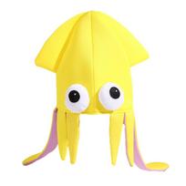 Adjustable Cartoon Sea Creature Hat Themed Celebration Prop Skin Friendly Breathable Cloth Multi Occasion Use mėlyna