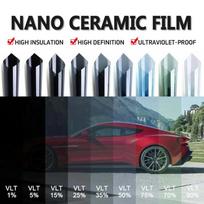 50X300cm Super quality high heat resistant car glass IR100% nano ceramic solar tint window film 5%~75%VLT HIR50100 gray