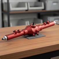 RC Car Upgrade Rear Axle Aluminum Housing 1/12 Scale Differential CNC Machined Red sidabras