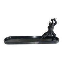 Ash Catcher for Incense Sticks Samurai Swords Burner Ornament with Tray, Zen Style Holder Artistic Tray Home Office Decor, Meditation Gifts juoda