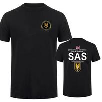 Military SAS Sniper Men T Shirt Army T-shirt for Man Special Military Operations Cotton Man's W XS black